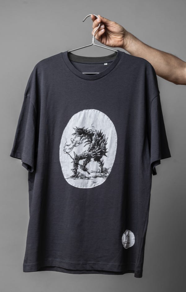 GREY HEAVY OVERSIZE TEE