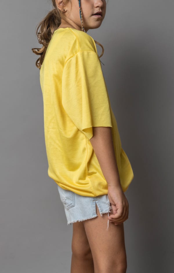 YELLOW OVERSIZED TEE