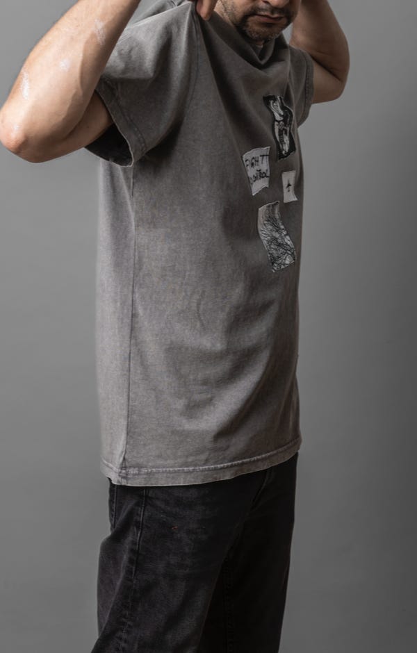 Asphalte Acid Round Neck Tee