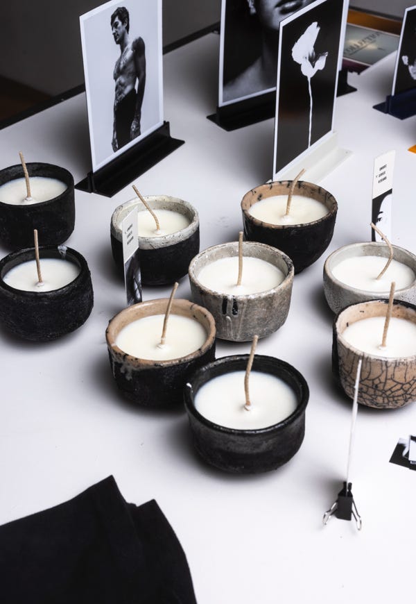 Raku scented candels