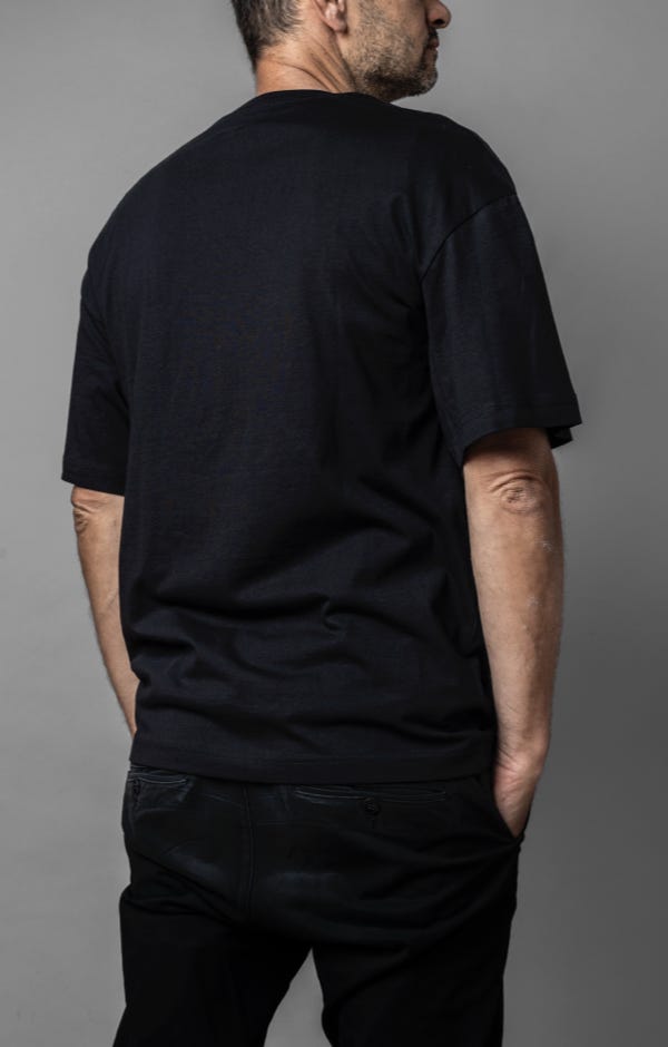 BLACK HEAVY OVERSIZE TEE