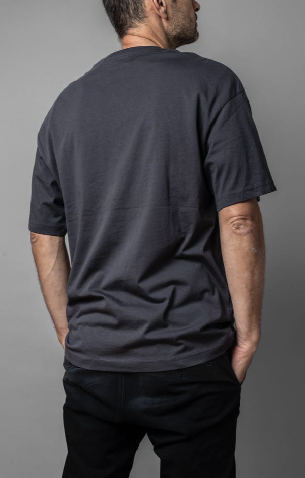 GREY HEAVY OVERSIZE TEE