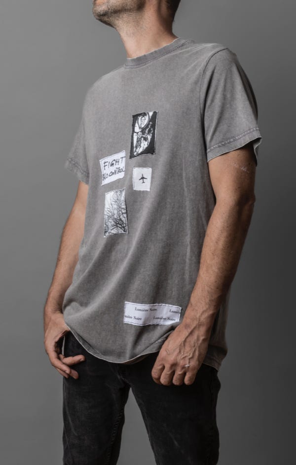 Asphalte Acid Round Neck Tee