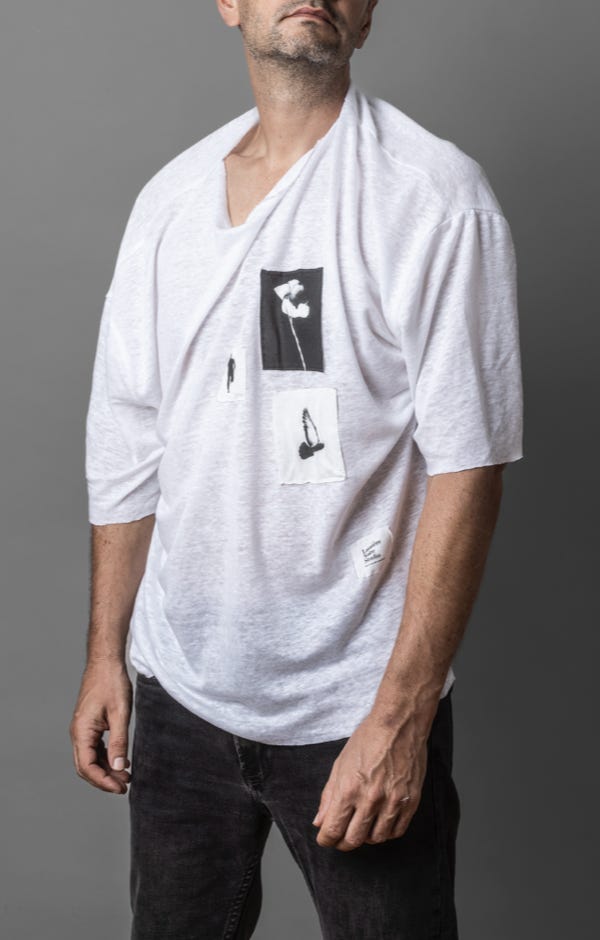 WHITE SARTORIAL OVERSIZED TEE 