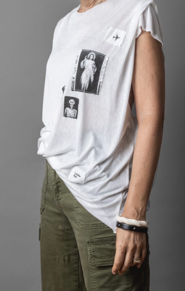 WHITE SARTORIAL TANK TEE