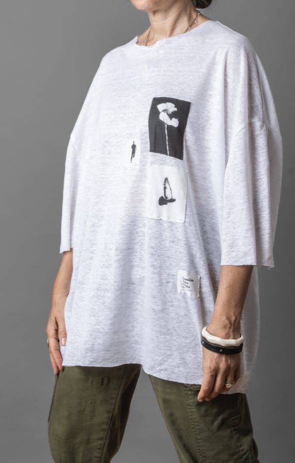 WHITE SARTORIAL OVERSIZED TEE 