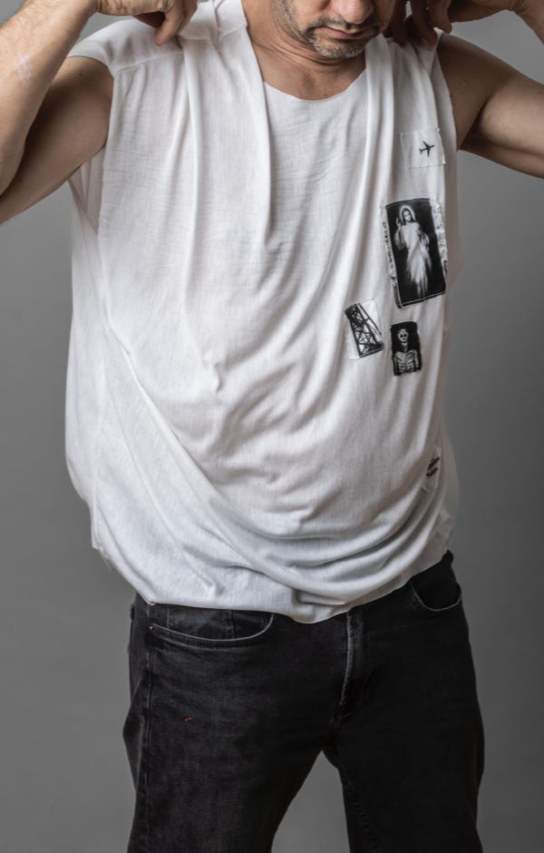 WHITE SARTORIAL TANK TEE