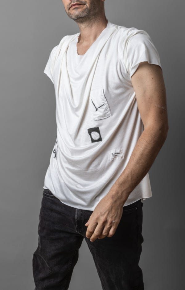 WHITE SARTORIAL OVERSIZED TEE